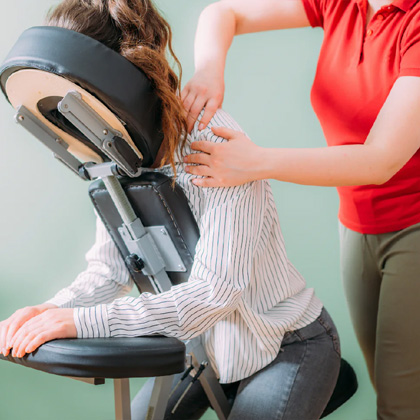 Stoelmassages op Werk